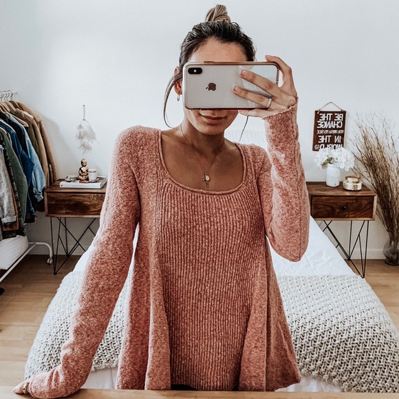 Free People Tops - Free People Long Sleeve Long Sleeve Coral/Pink Top